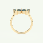 1.82 TCW Round Cut March-Aquamarine Birthstone Engagement Ring 5