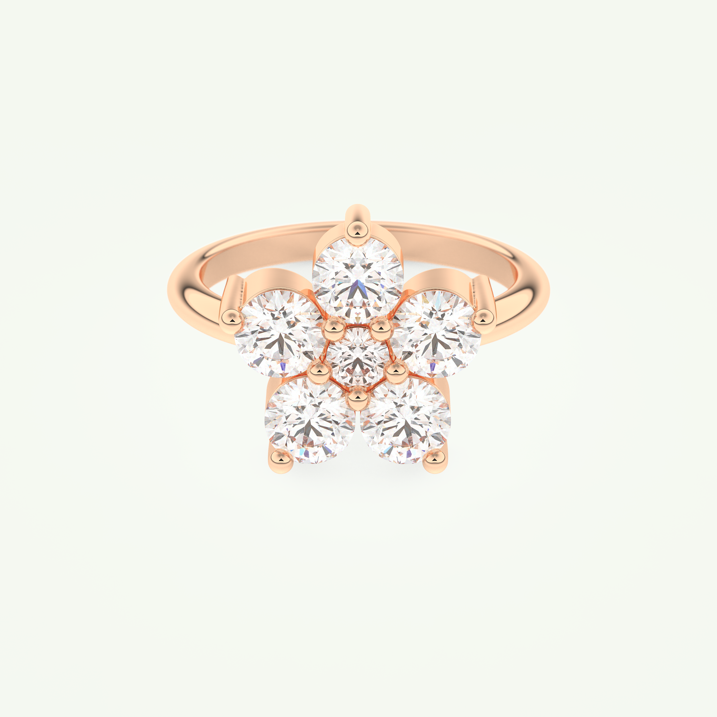 1.82 TCW Round Cut April-Diamond Birthstone Engagement Ring 7