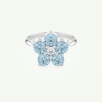 1.82 TCW Round Cut March-Aquamarine Birthstone Engagement Ring 13