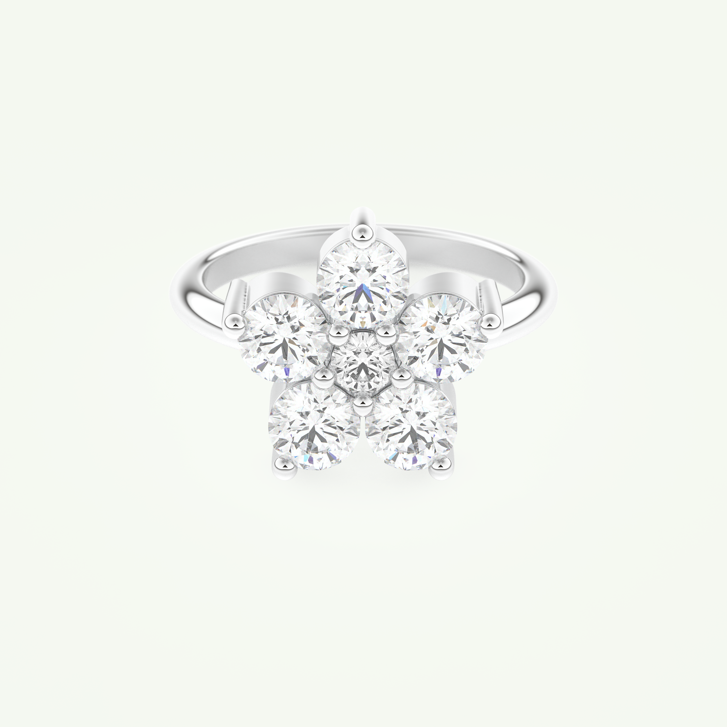 1.82 TCW Round Cut April-Diamond Birthstone Engagement Ring 13