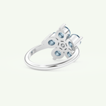 1.82 TCW Round Cut March-Aquamarine Birthstone Engagement Ring 15