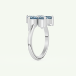 1.82 TCW Round Cut March-Aquamarine Birthstone Engagement Ring 16