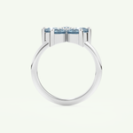 1.82 TCW Round Cut March-Aquamarine Birthstone Engagement Ring 17