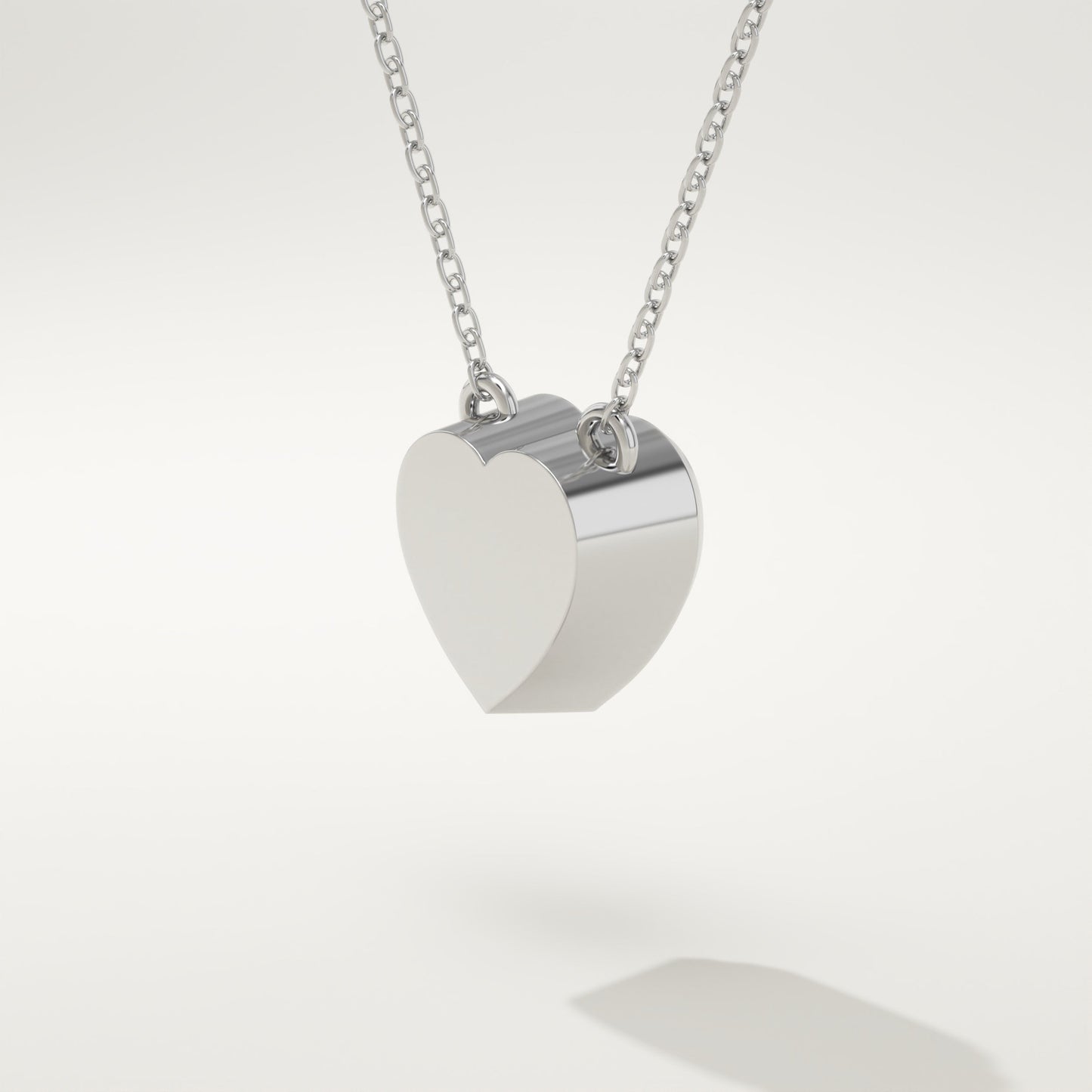 1.81 CT Heart March-Aquamarine Solitaire Birthstone Necklace