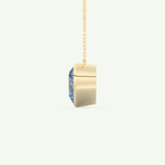1.81 CT Heart March-Aquamarine Solitaire Birthstone Necklace 3