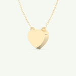 1.81 CT Heart March-Aquamarine Solitaire Birthstone Necklace 4