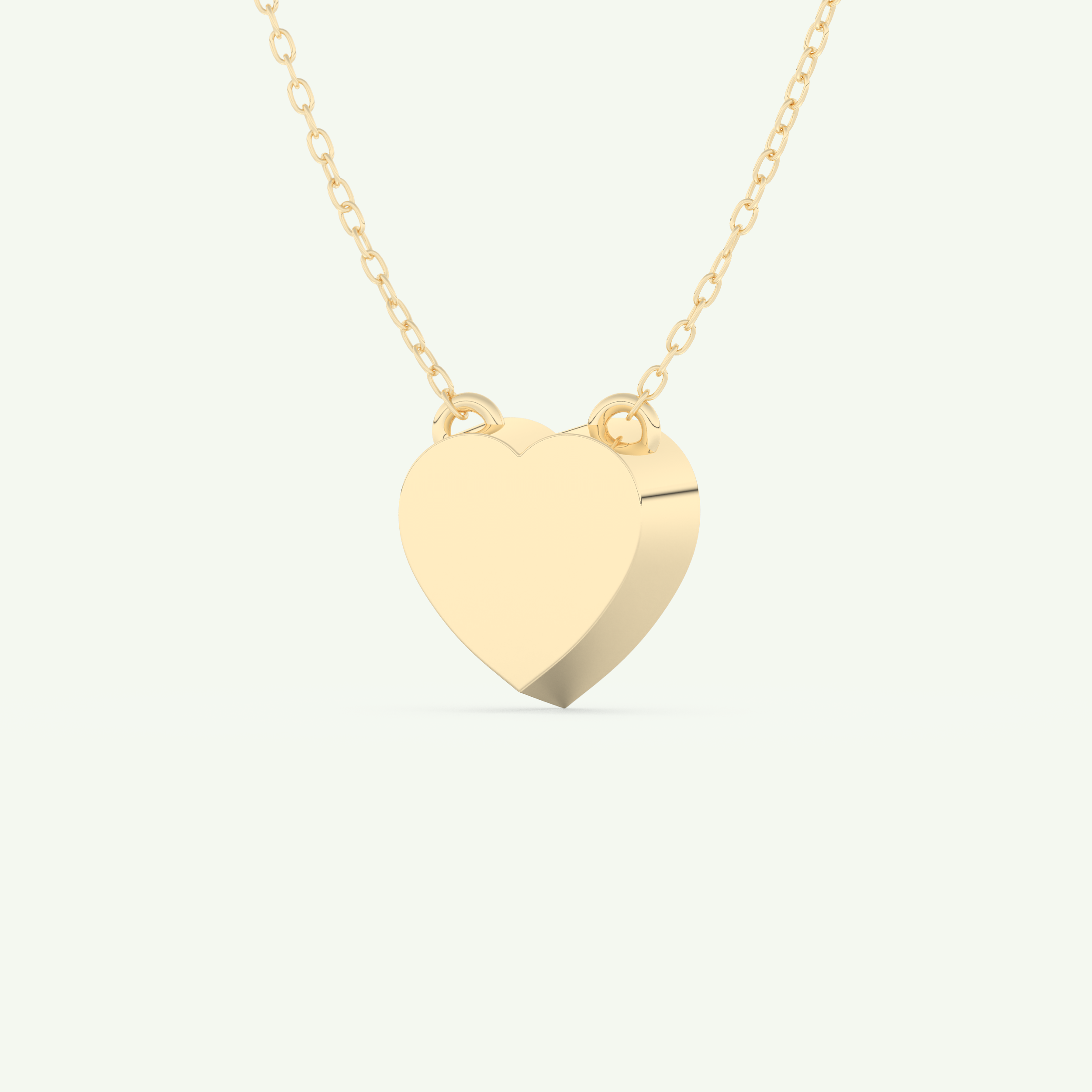 1.81 CT Heart March-Aquamarine Solitaire Birthstone Necklace 4