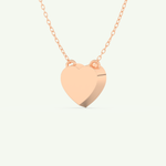 1.81 CT Heart March-Aquamarine Solitaire Birthstone Necklace 9