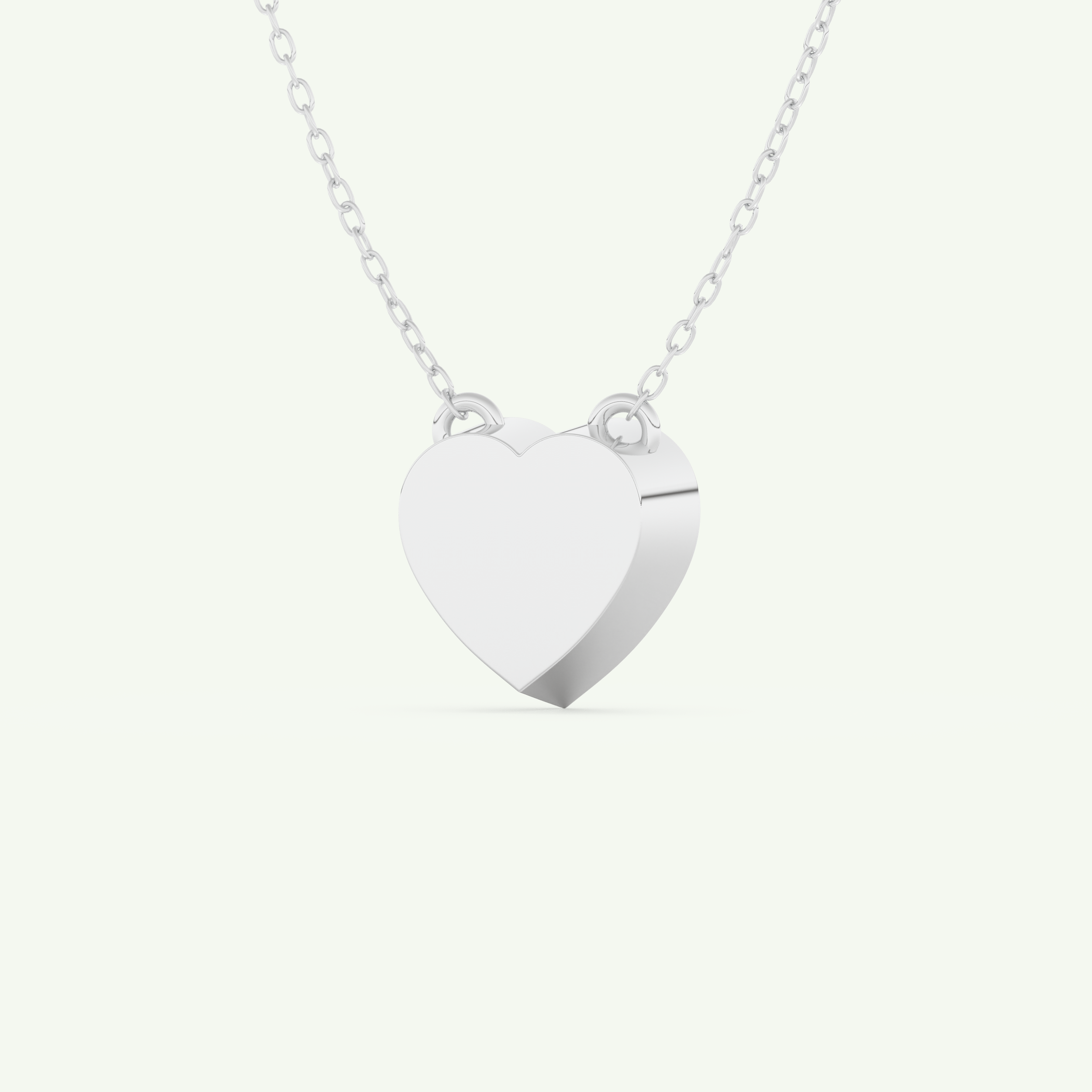 1.81 CT Heart March-Aquamarine Solitaire Birthstone Necklace 14