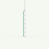 0.18 TCW Baguette Straight May-Emerald Birthstone Necklace 13