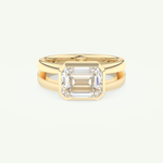2.56 CT Emerald Cut April-Diamond Solitaire Birthstone Engagement Ring 1