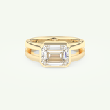 2.56 CT Emerald Cut April-Diamond Solitaire Birthstone Engagement Ring 1
