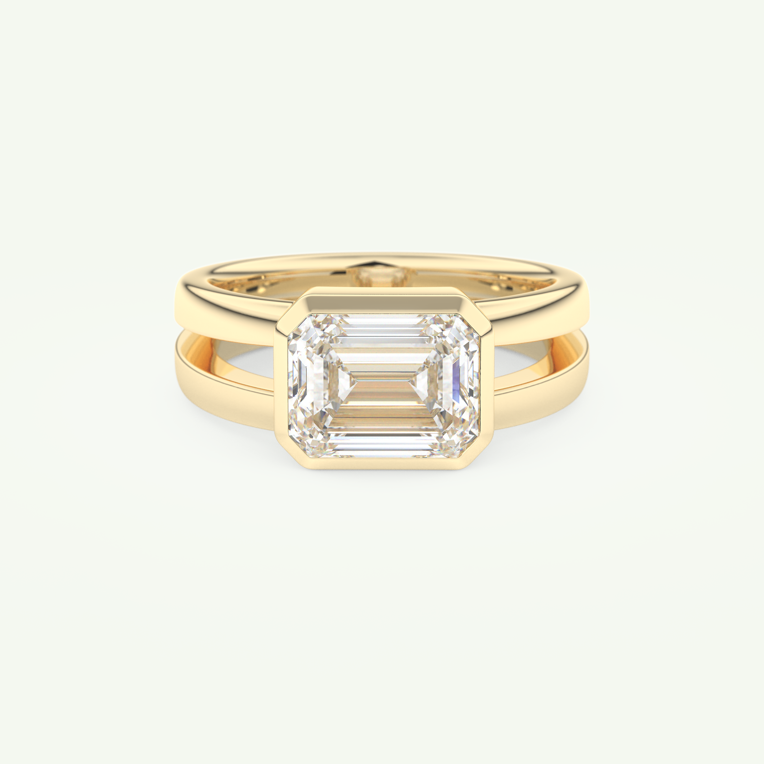 2.56 CT Emerald Cut April-Diamond Solitaire Birthstone Engagement Ring 1