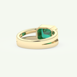 2.56 CT Emerald Cut May-Emerald Solitaire Birthstone Engagement Ring 3