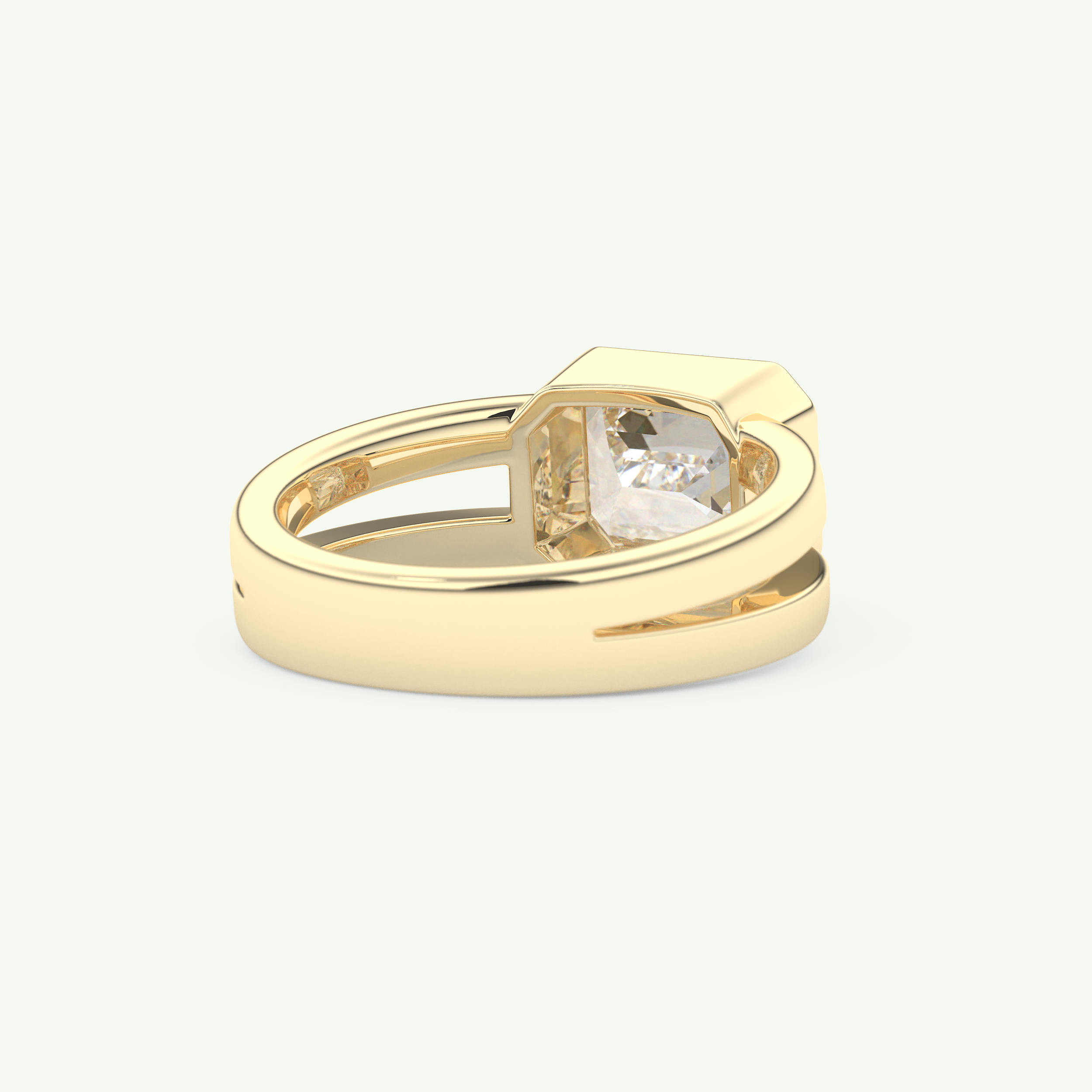 2.56 CT Emerald Cut April-Diamond Solitaire Birthstone Engagement Ring 3