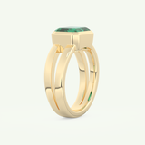 2.56 CT Emerald Cut May-Emerald Solitaire Birthstone Engagement Ring 4
