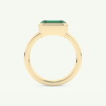 2.56 CT Emerald Cut May-Emerald Solitaire Birthstone Engagement Ring 5