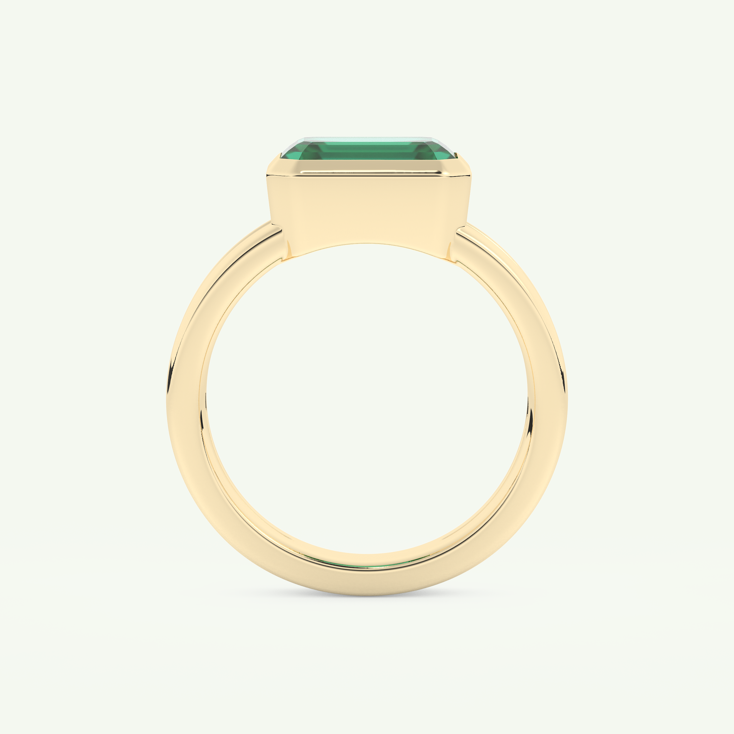 2.56 CT Emerald Cut May-Emerald Solitaire Birthstone Engagement Ring 5