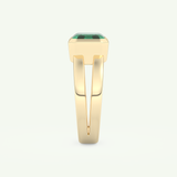 2.56 CT Emerald Cut May-Emerald Solitaire Birthstone Engagement Ring 6