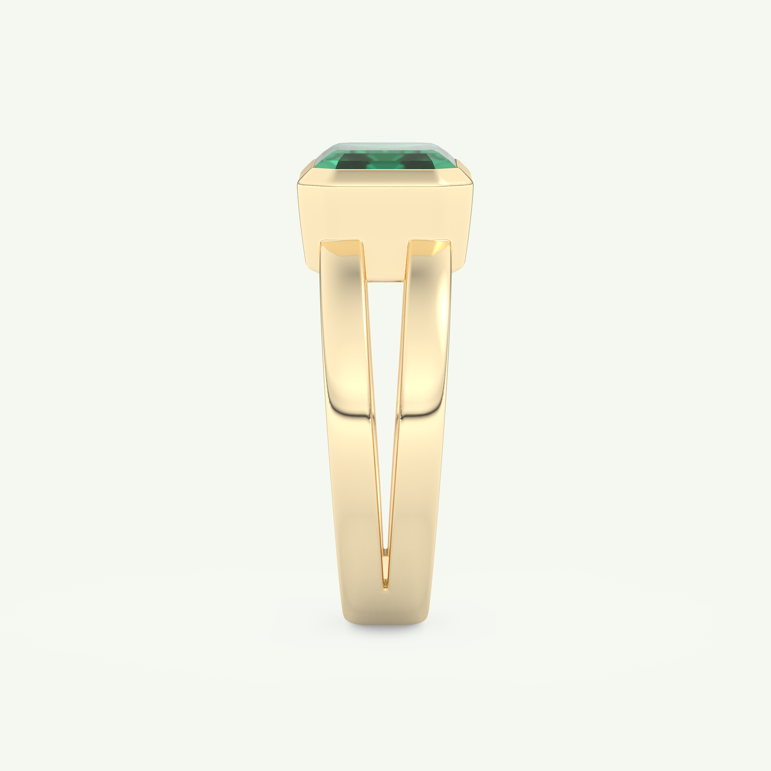 2.56 CT Emerald Cut May-Emerald Solitaire Birthstone Engagement Ring 6