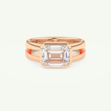 2.56 CT Emerald Cut April-Diamond Solitaire Birthstone Engagement Ring 7