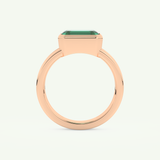 2.56 CT Emerald Cut May-Emerald Solitaire Birthstone Engagement Ring 11