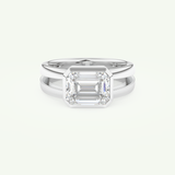 2.56 CT Emerald Cut April-Diamond Solitaire Birthstone Engagement Ring 13