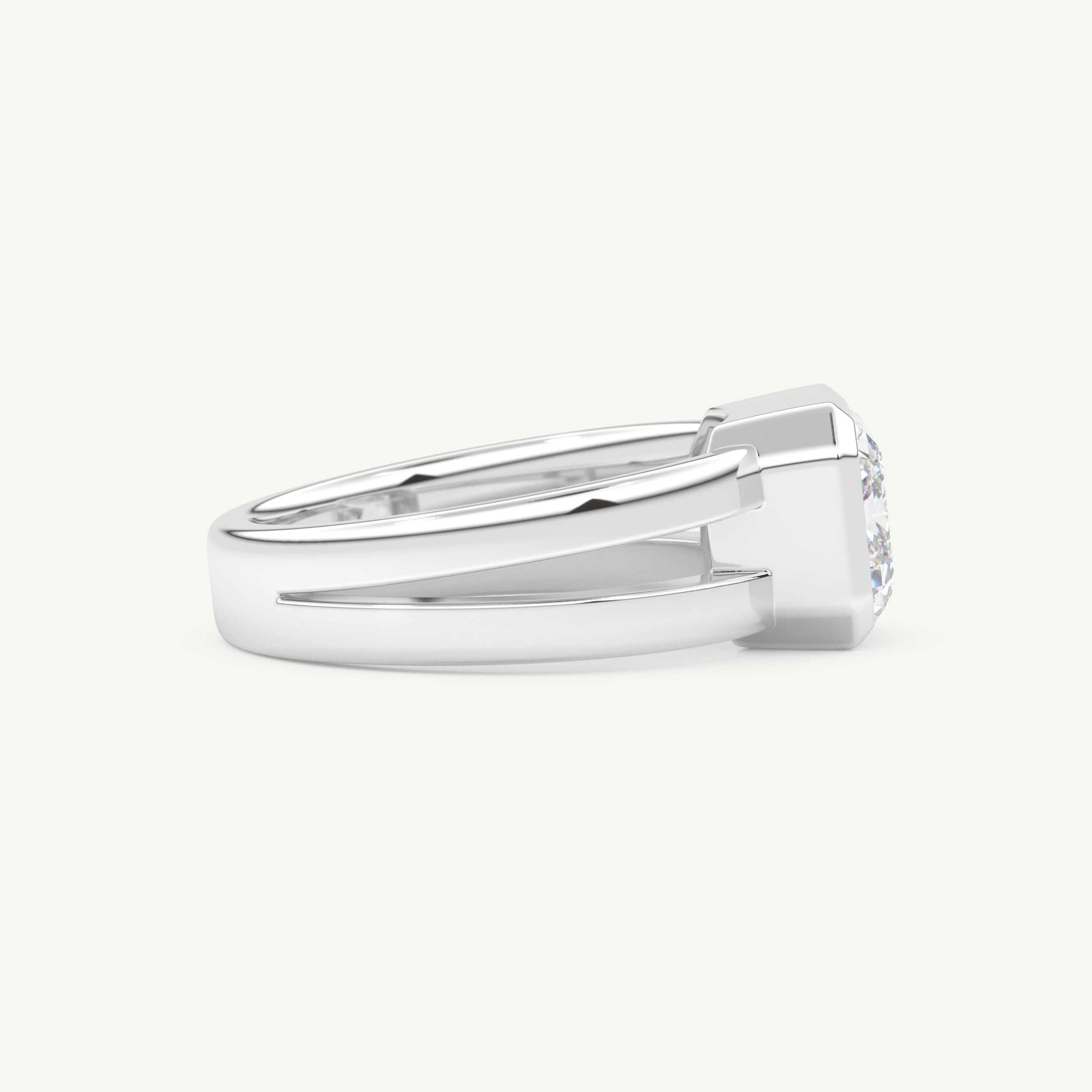 2.56 CT Emerald Cut April-Diamond Solitaire Birthstone Engagement Ring 14