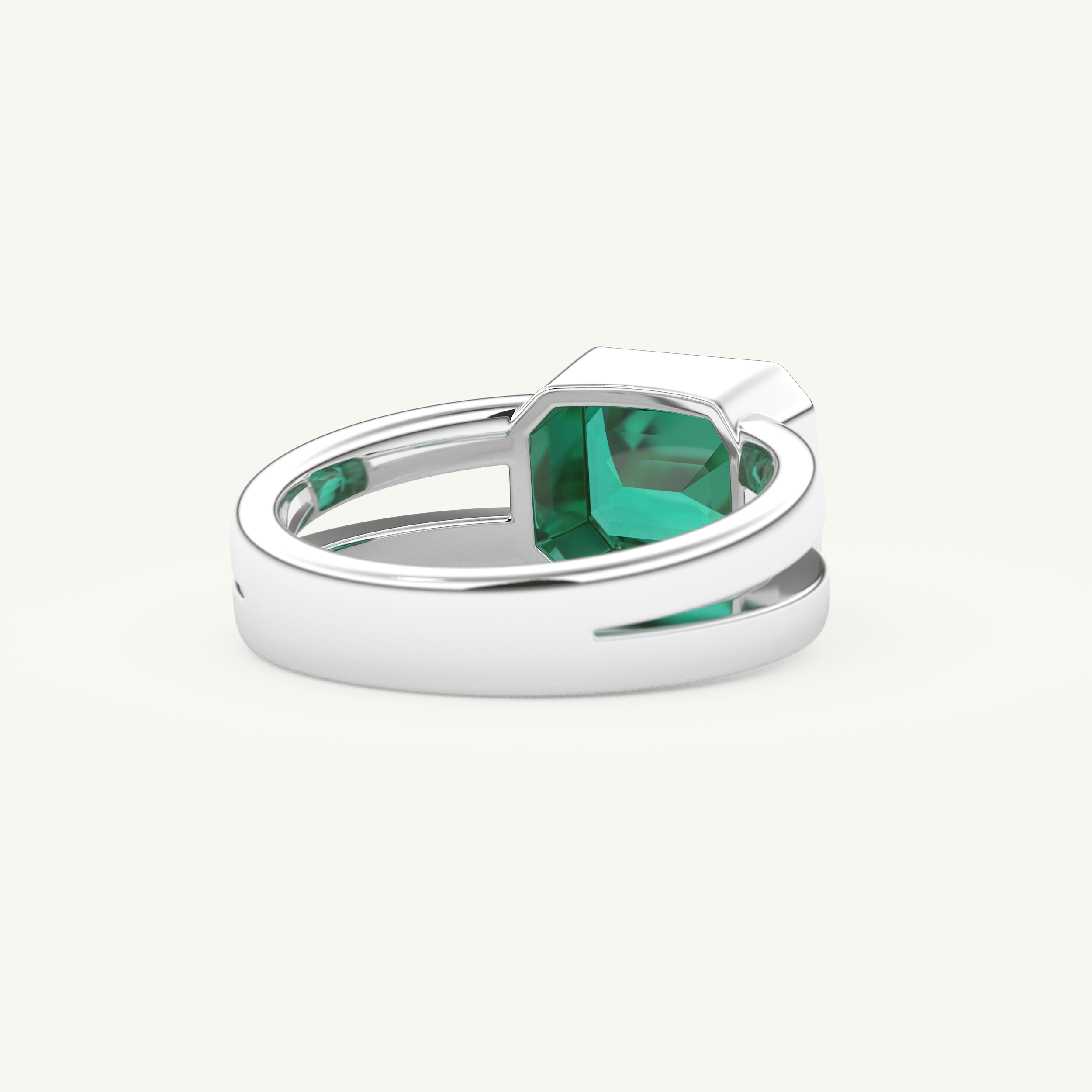 2.56 CT Emerald Cut May-Emerald Solitaire Birthstone Engagement Ring 15