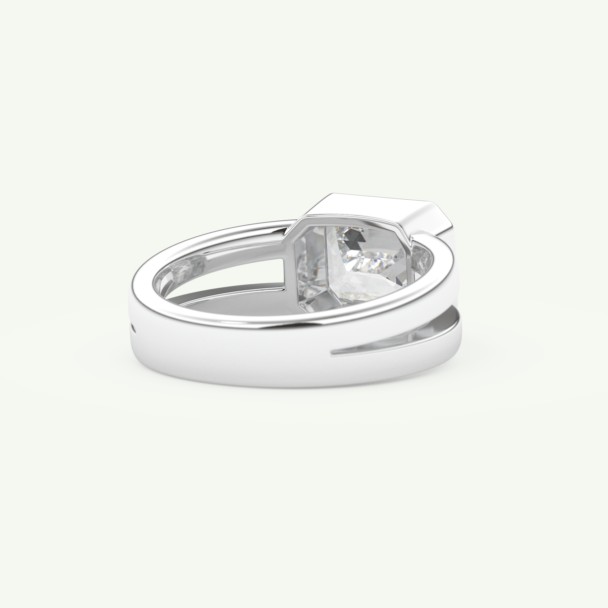 2.56 CT Emerald Cut April-Diamond Solitaire Birthstone Engagement Ring 15