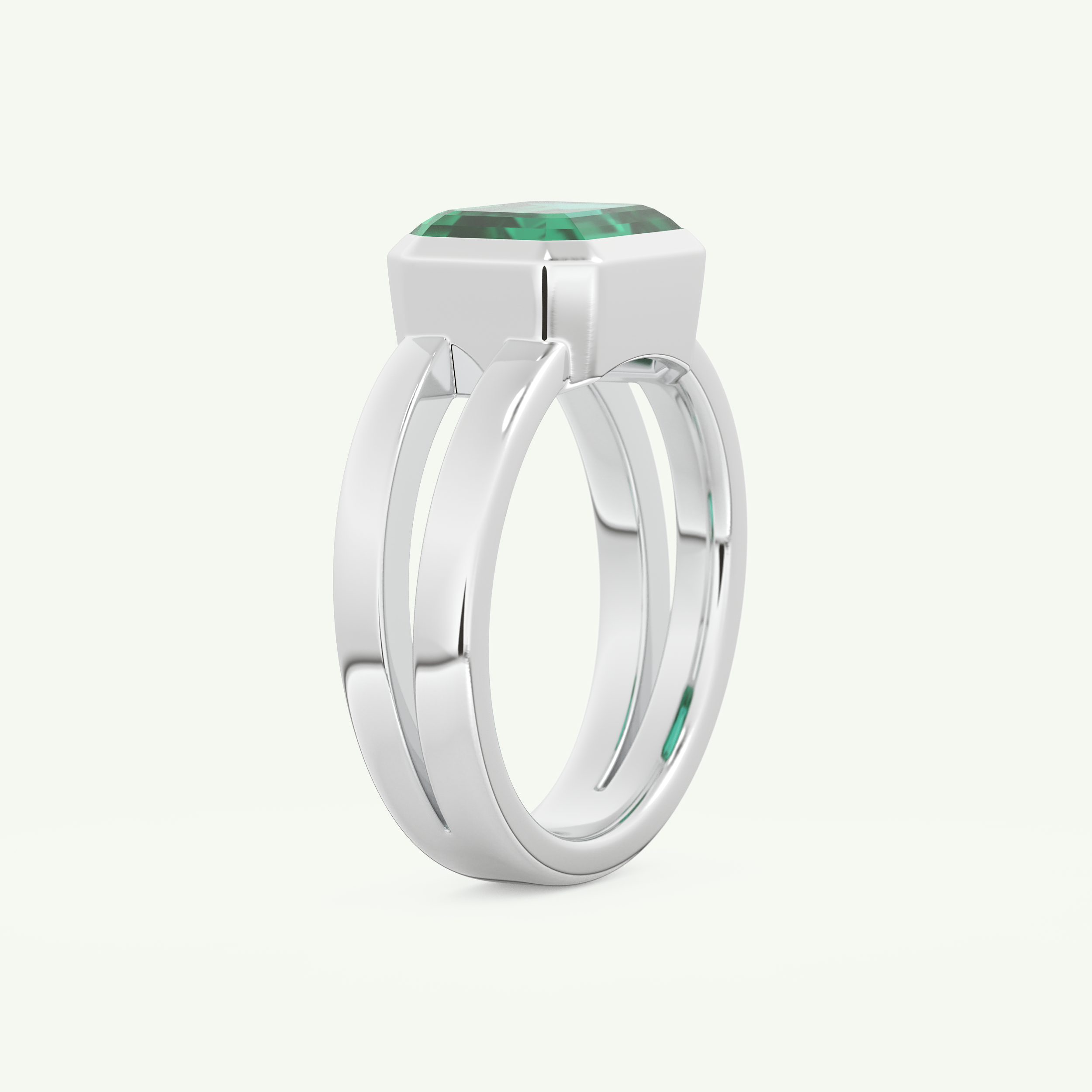 2.56 CT Emerald Cut May-Emerald Solitaire Birthstone Engagement Ring 16