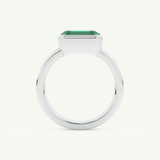 2.56 CT Emerald Cut May-Emerald Solitaire Birthstone Engagement Ring 17