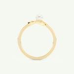 June-Pearl Solitaire Birthstone Engagement Ring 5