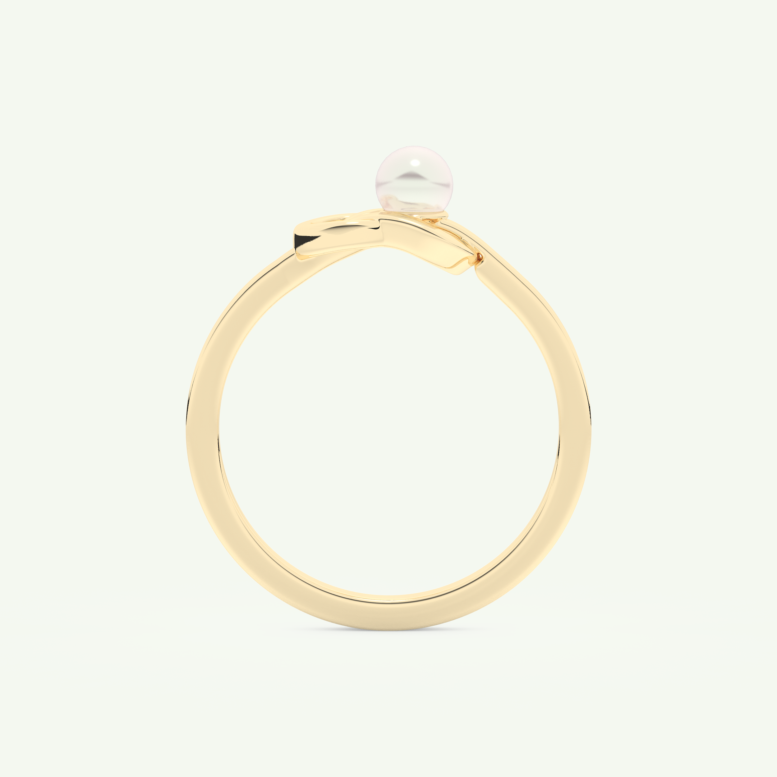 June-Pearl Solitaire Birthstone Engagement Ring 5