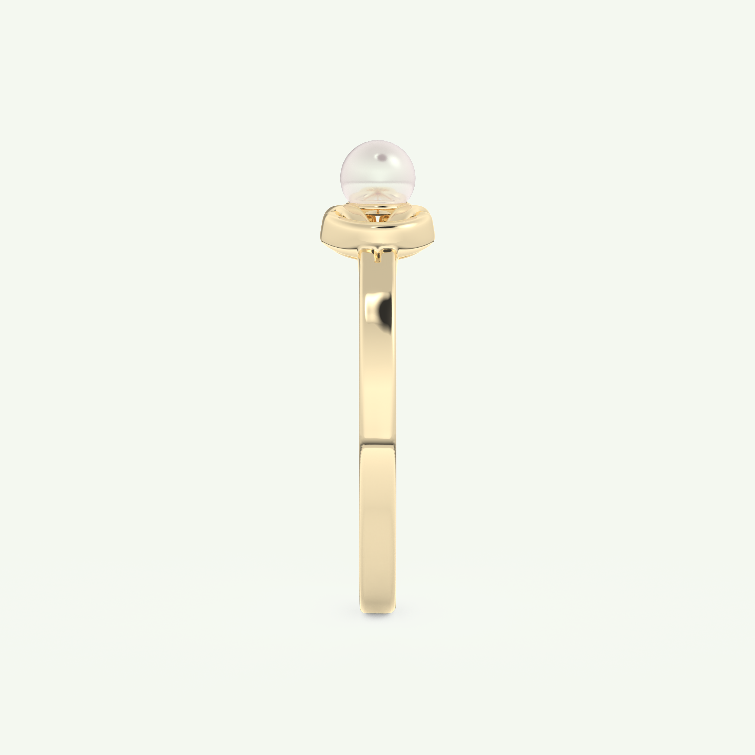 June-Pearl Solitaire Birthstone Engagement Ring 6