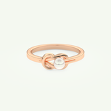 June-Pearl Solitaire Birthstone Engagement Ring 7