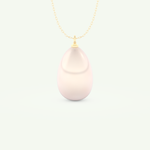 June-Pearl Solitaire Birthstone Necklace 1