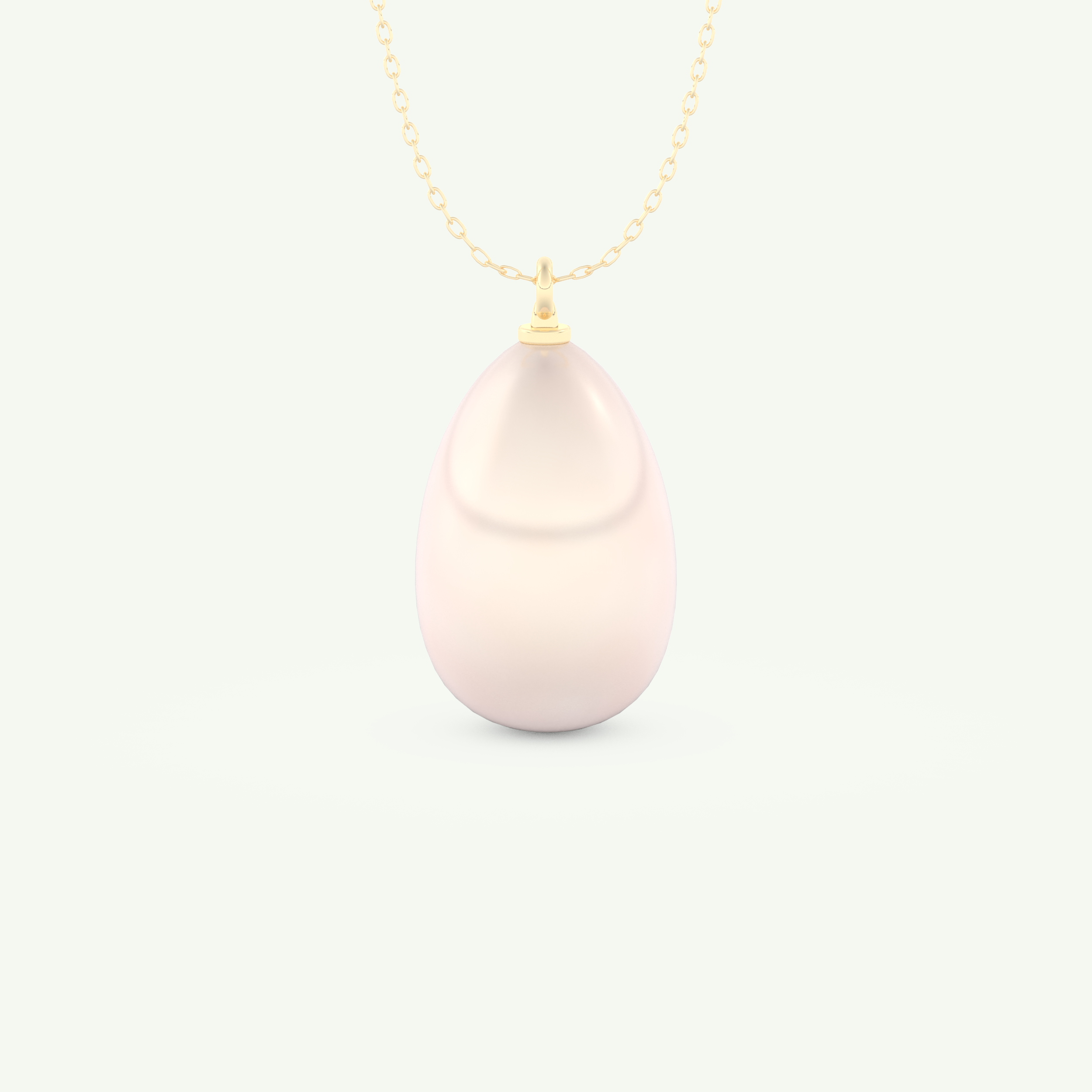 June-Pearl Solitaire Birthstone Necklace 1