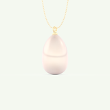 June-Pearl Solitaire Birthstone Necklace 2