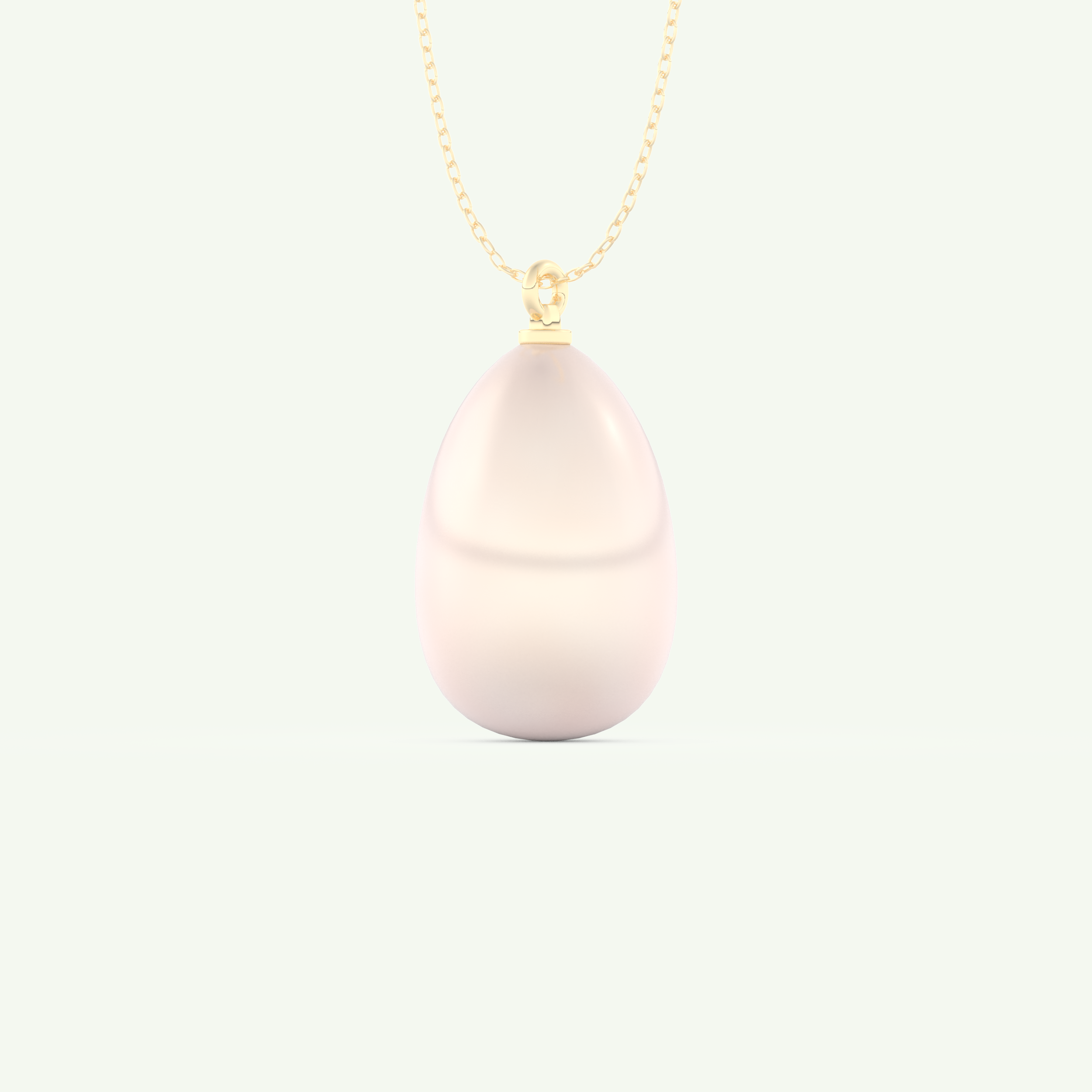 June-Pearl Solitaire Birthstone Necklace 2