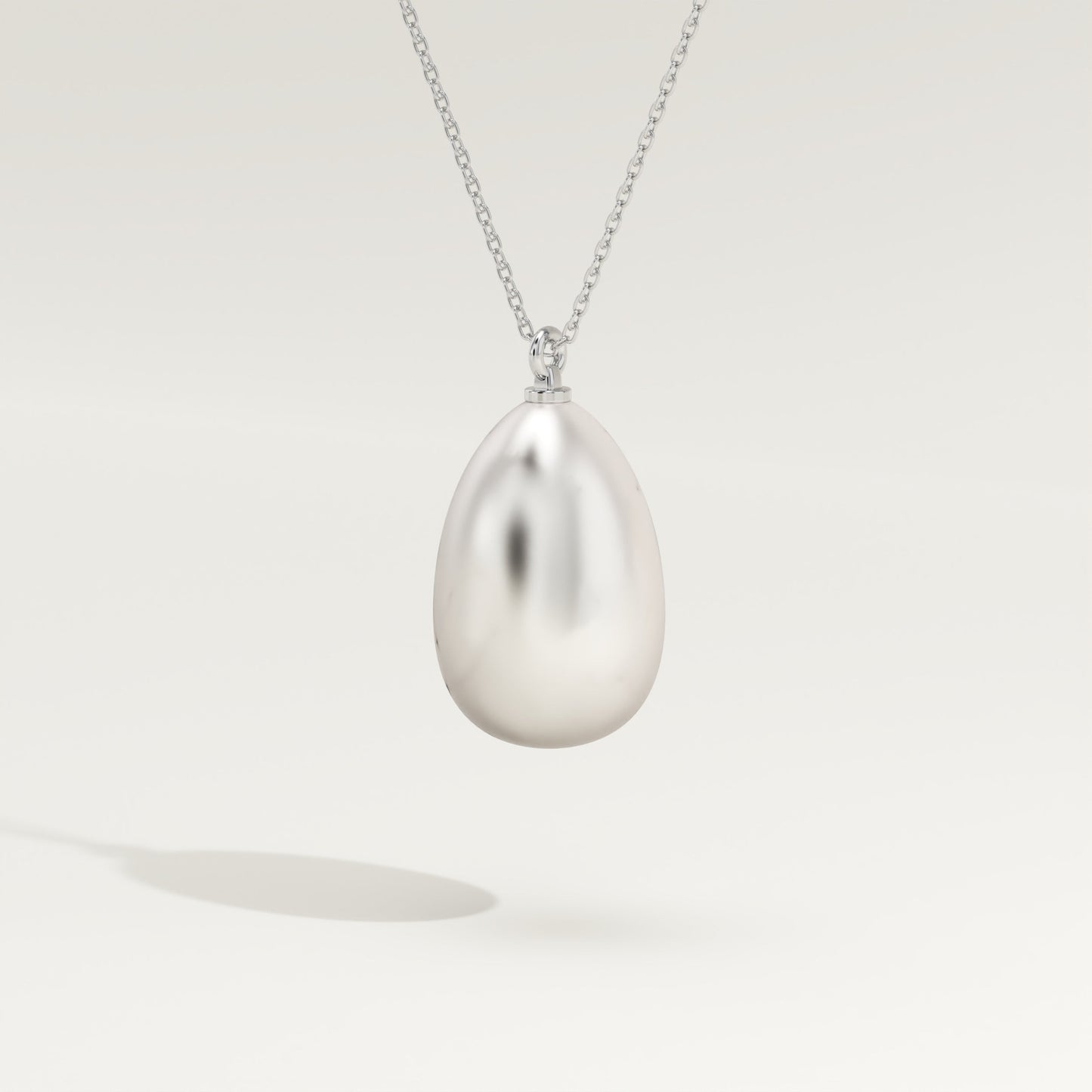 June-Pearl Solitaire Birthstone Necklace
