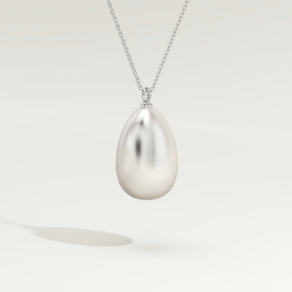 June-Pearl Solitaire Birthstone Necklace