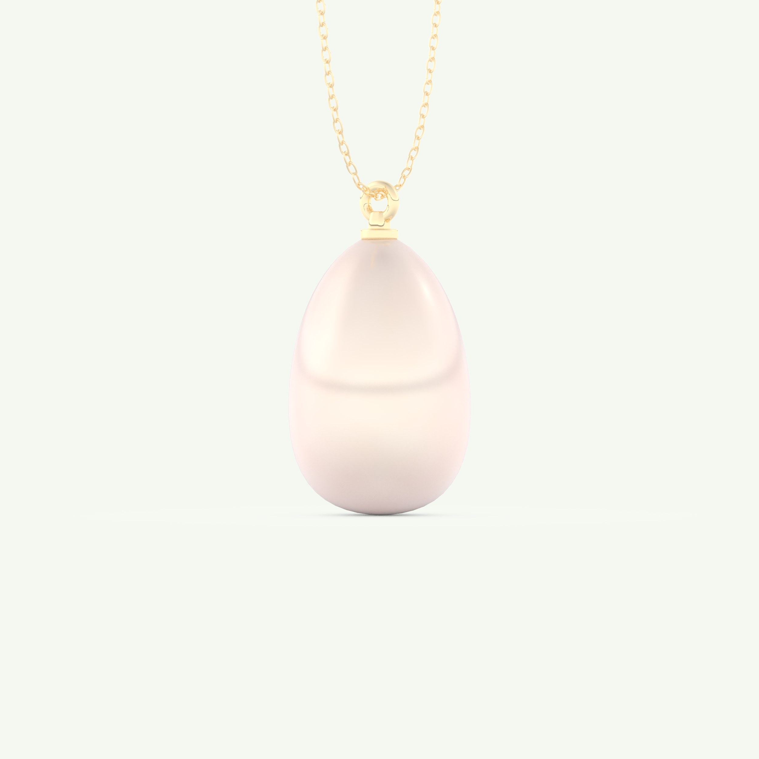 June-Pearl Solitaire Birthstone Necklace 4