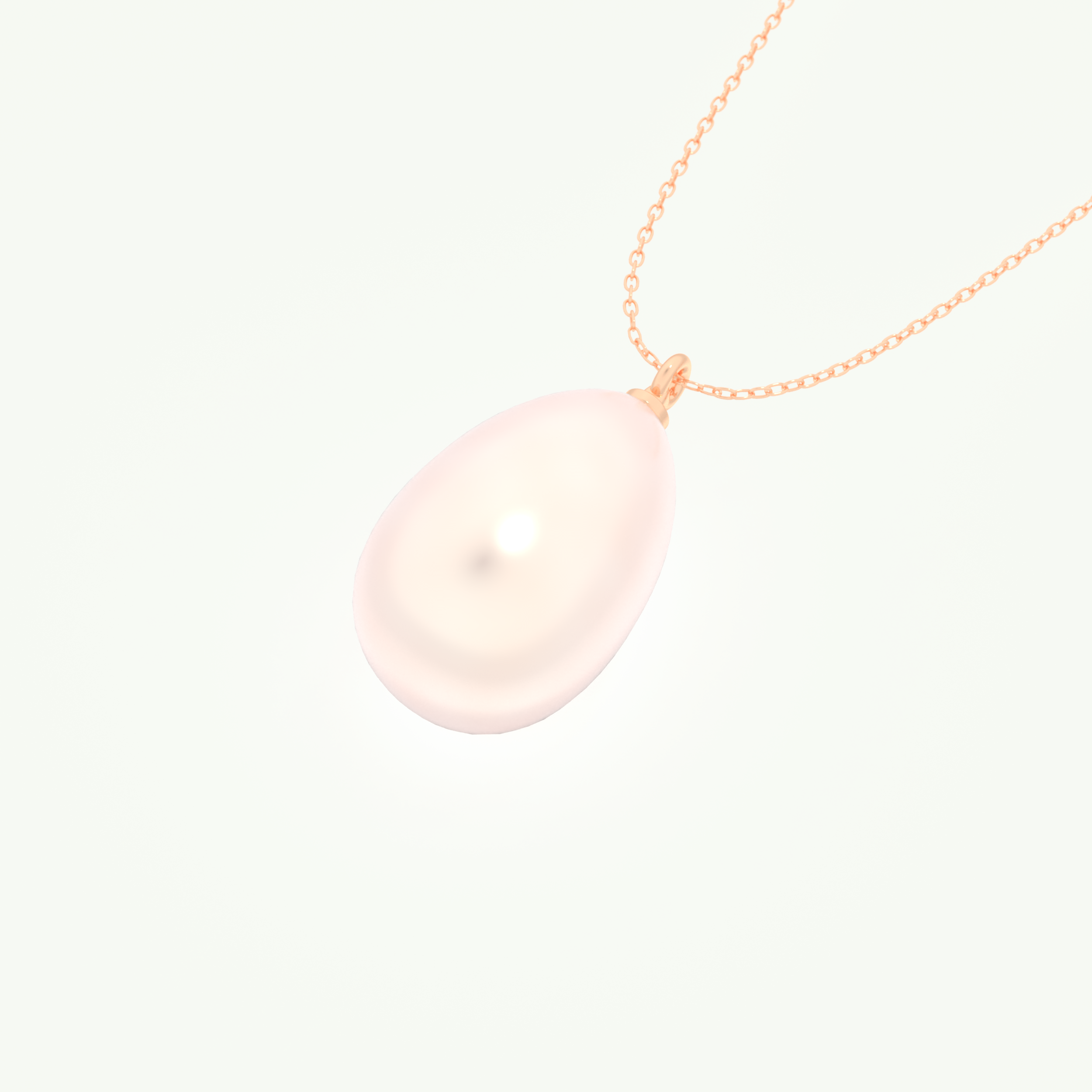 June-Pearl Solitaire Birthstone Necklace 10
