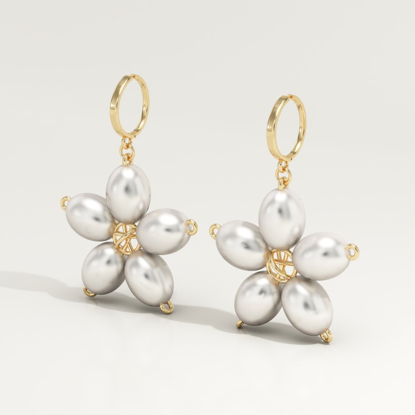 June-Pearl Birthstone Drop Earrings