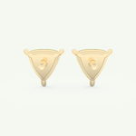 2.92 TCW Trilllion August-Peridot Birthstone Stud Earrings 2