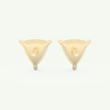 2.92 TCW Trilllion August-Peridot Birthstone Stud Earrings 2