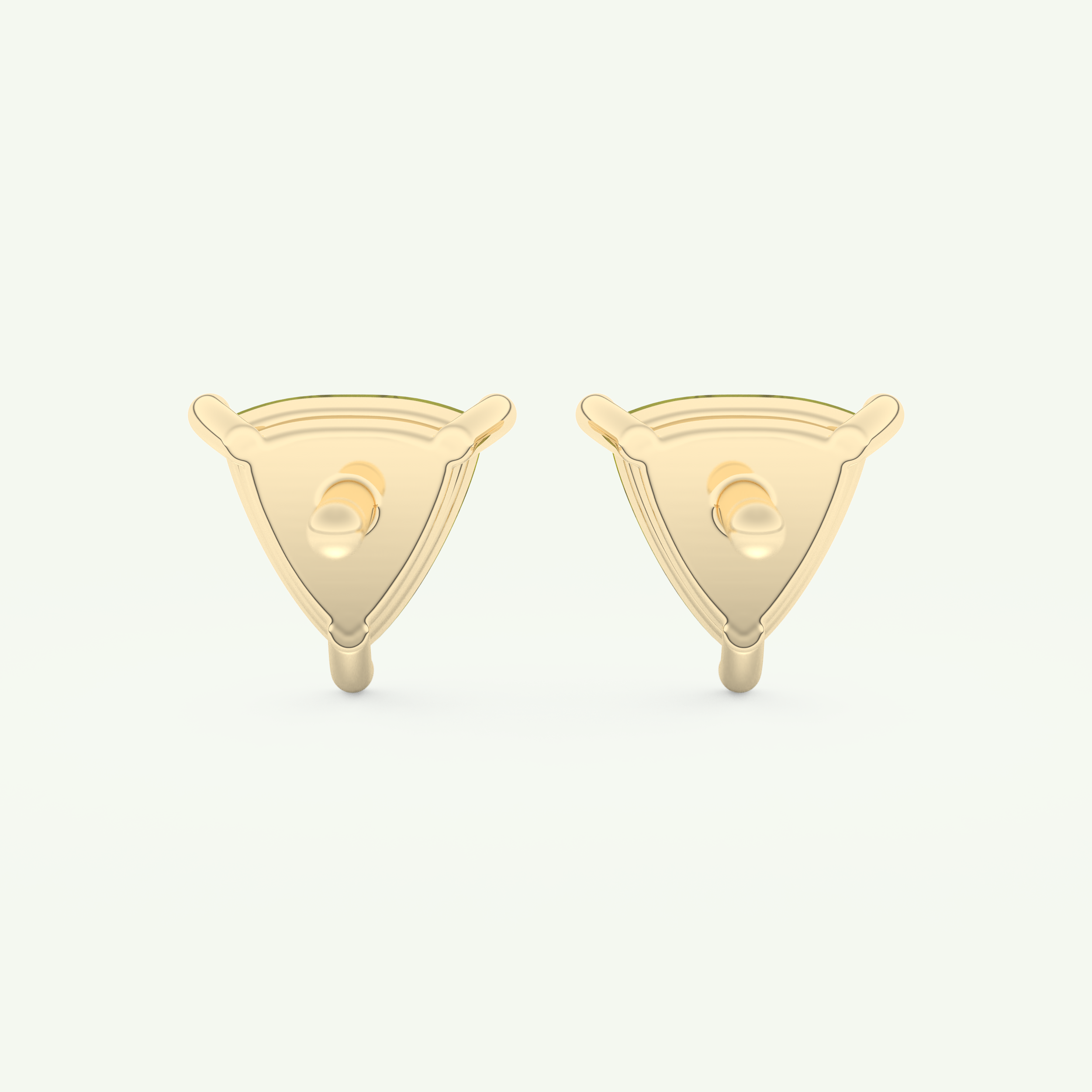 2.92 TCW Trilllion August-Peridot Birthstone Stud Earrings 2