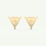 2.92 TCW Trilllion April-Diamond Birthstone Stud Earrings 2