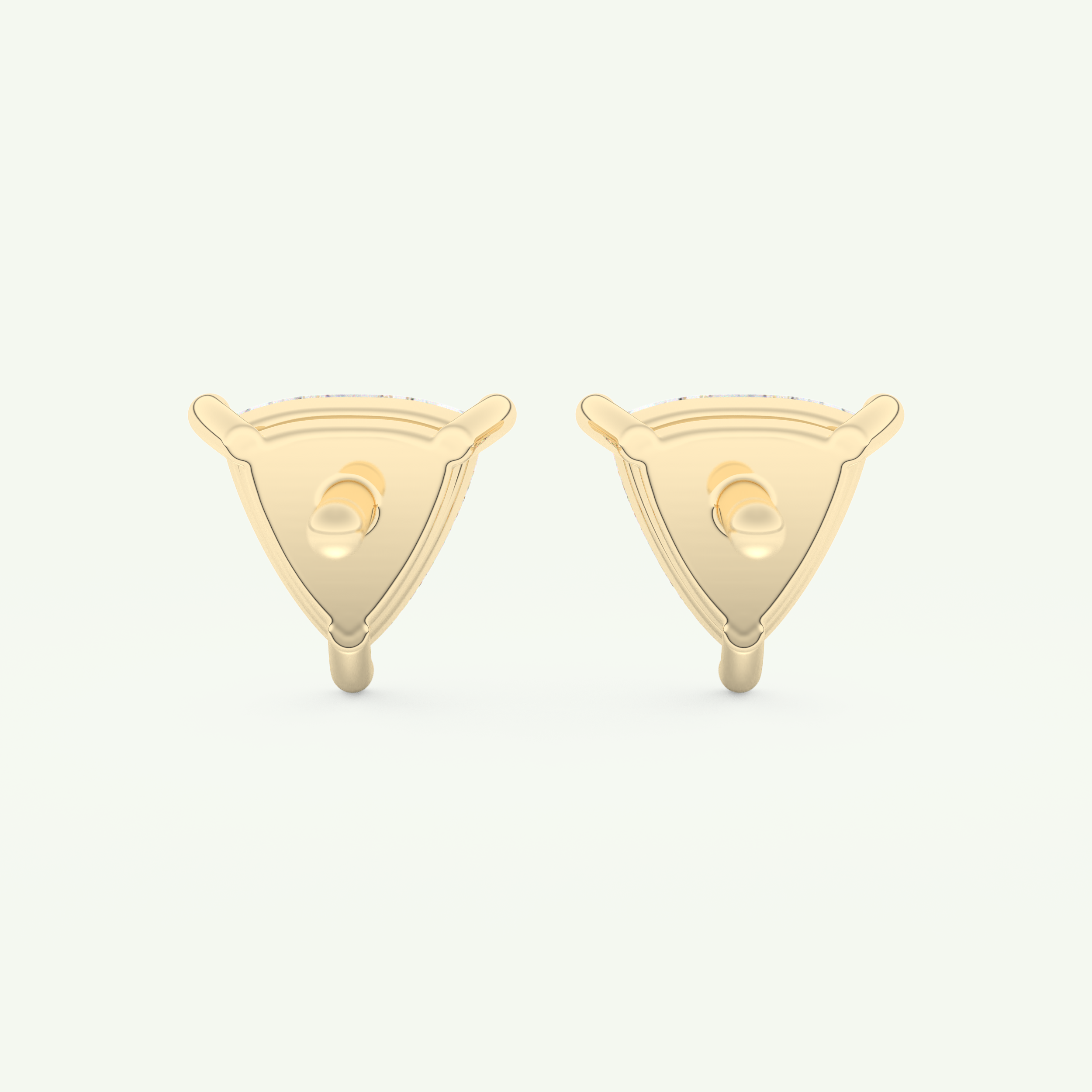 2.92 TCW Trilllion April-Diamond Birthstone Stud Earrings 2